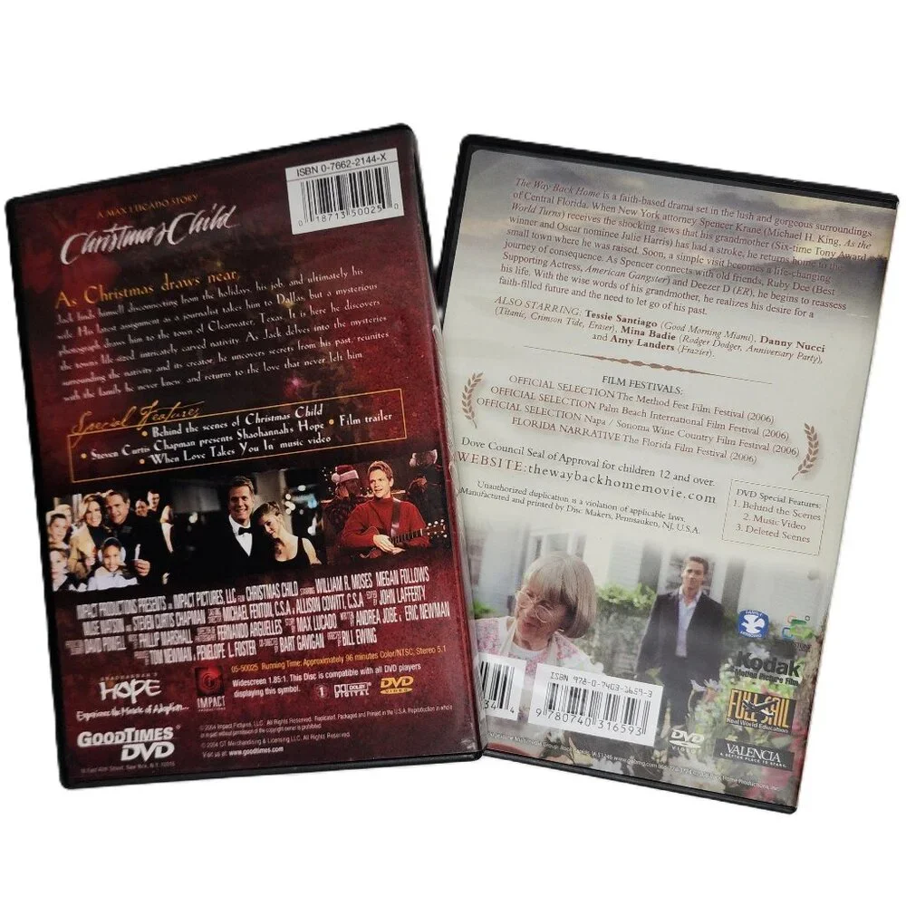 Christmas Child: A Max Lucado Story DVD & The Way Back Home DVD - Picture 3 of 4